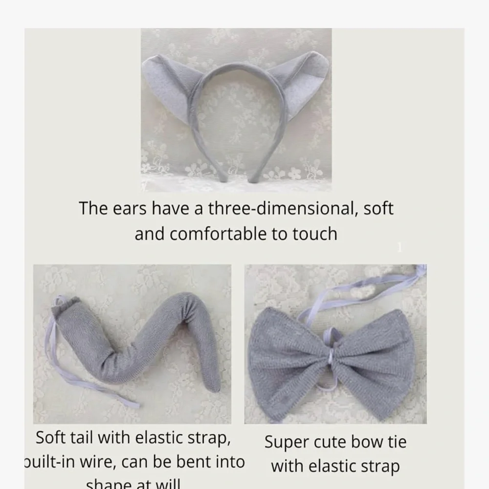 Gray‎ Elephant Costume Set for Kids